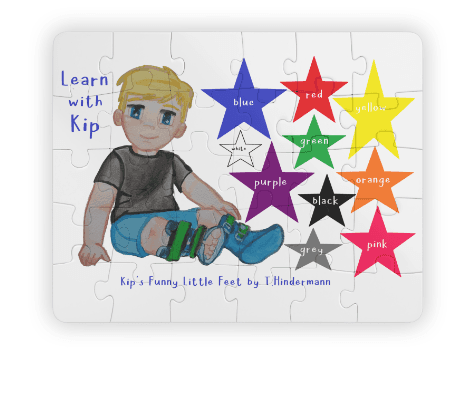 Kip's Funny Little Feet Shapes Puzzle